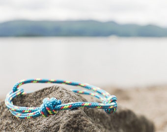 Blue Paracord Minimal Bracelet | Mens Paracord Bracelet | Womens Blue Bracelet | Nautical Bracelet