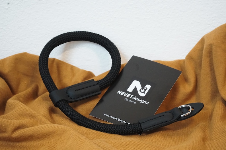 Compact Nikon Fujifilm Black Climbing Rope Camera Strap by NEVETdesigns Sony Mirrorless DSLR Wrist Camera Strap for Film Canon