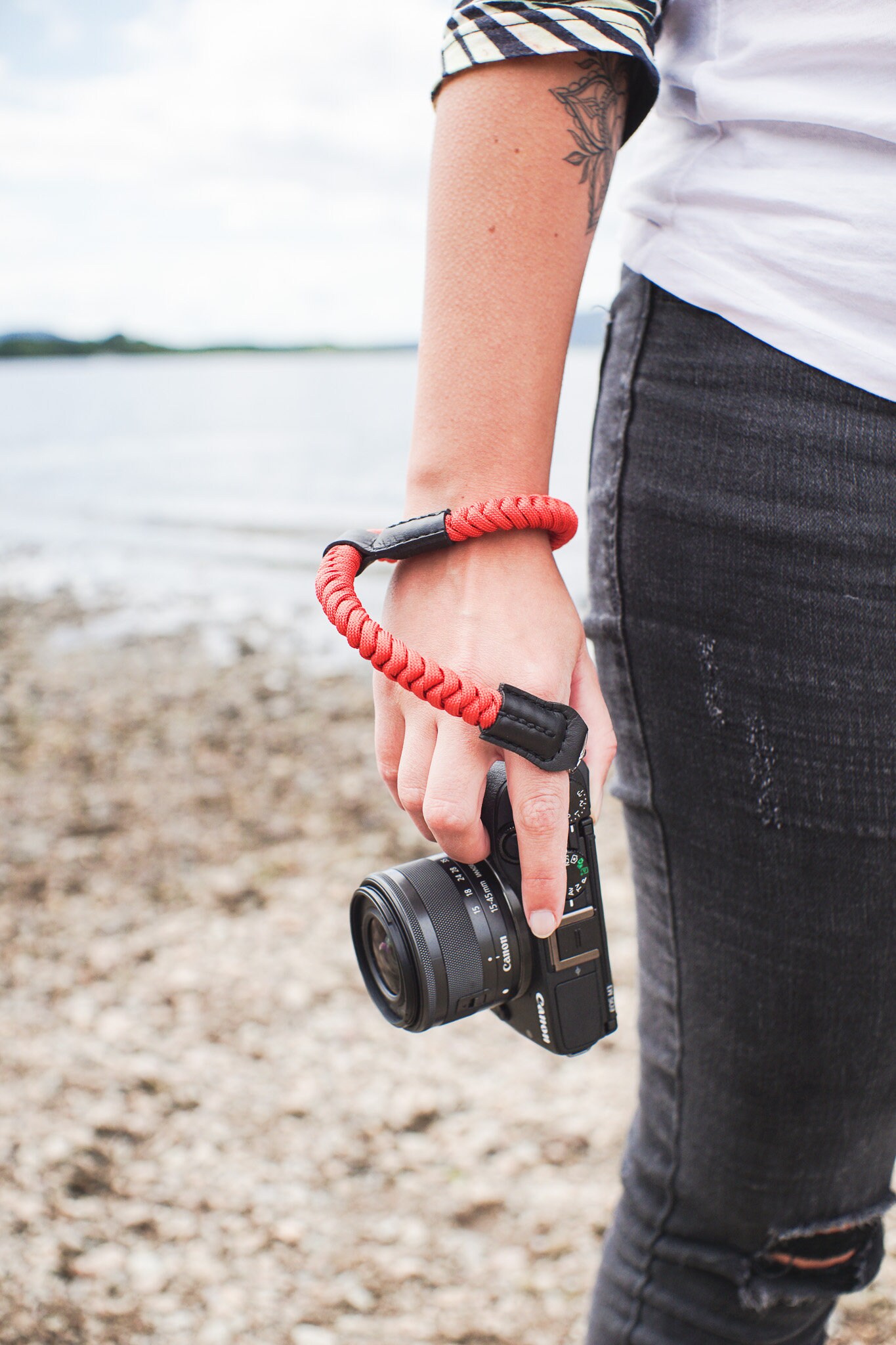 Red Rope Camera Strap Paracord Wrist Strap | Red Camera Strap | Woven Camera Strap | Wrist ...