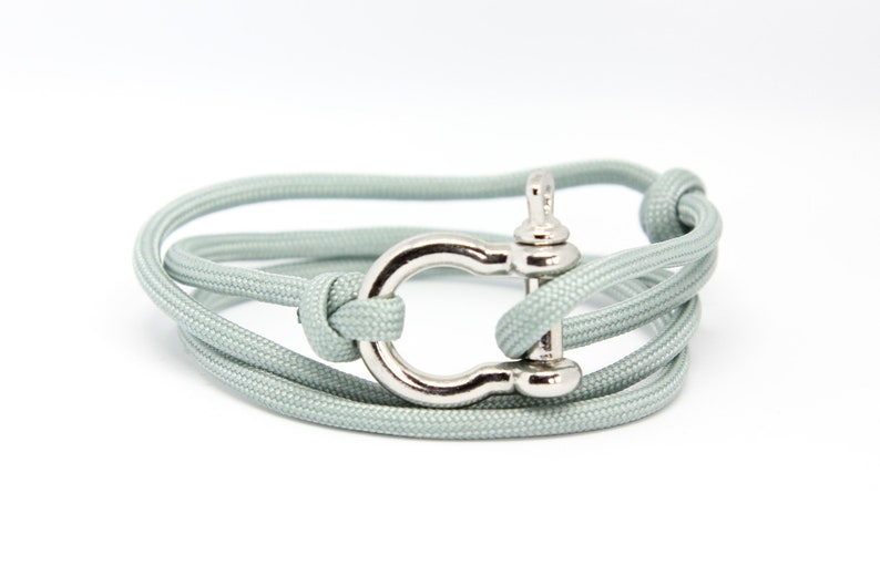 D Shackle Bracelet Nautical Rope Bracelet Gift for Sailor Sailing