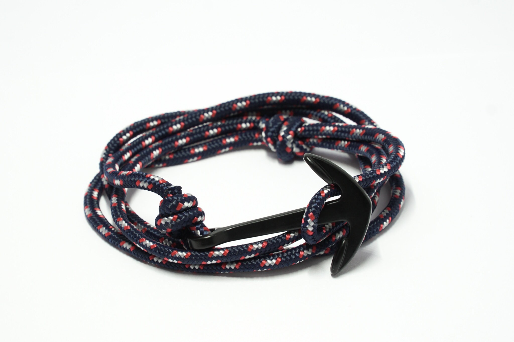 Blue Paracord Anchor Bracelet Black Anchor Bracelet Mens Paracord