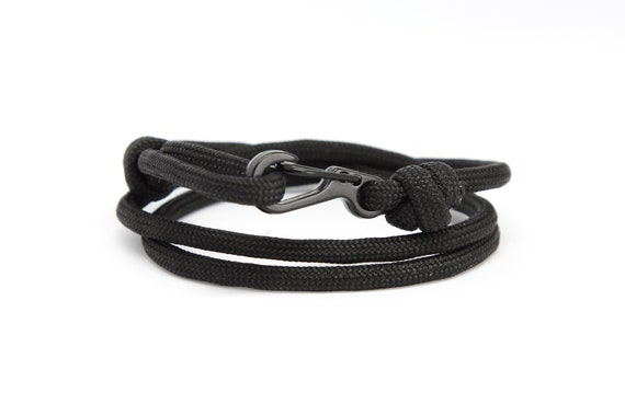 Ocean Zig Zag Y Plata Pulsera Pulsera para Hombre Mujer de anclaje cuerda paracord