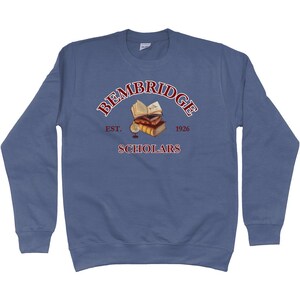Bembridge Scholars Sweatshirt-Dark Academia Sweatshirt-The Mummy Sweatshirt-The Mummy 1999-Movie Lover Gift-Fandom Merch-Egyptologist Airforce Blue