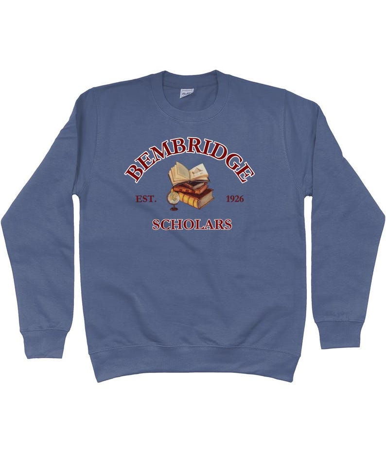 Bembridge Scholars Sweatshirt-Dark Academia Sweatshirt-The Mummy Sweatshirt-The Mummy 1999-Movie Lover Gift-Fandom Merch-Egyptologist Airforce Blue