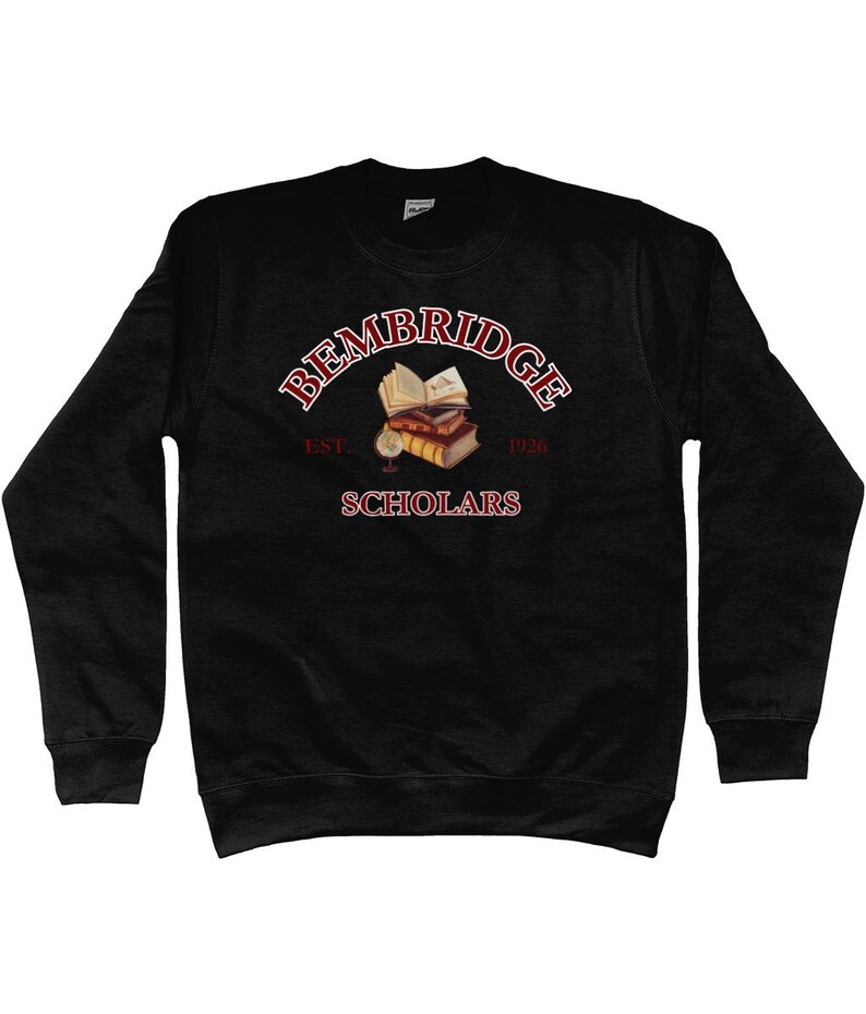 Bembridge Scholars Sweatshirt-Dark Academia Sweatshirt-The Mummy Sweatshirt-The Mummy 1999-Movie Lover Gift-Fandom Merch-Egyptologist Jet Black