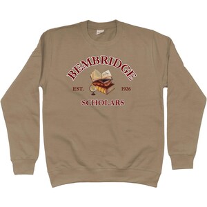 Bembridge Scholars Sweatshirt-Dark Academia Sweatshirt-The Mummy Sweatshirt-The Mummy 1999-Movie Lover Gift-Fandom Merch-Egyptologist Mocha Brown