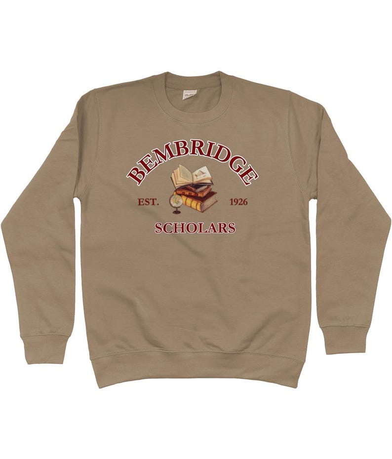 Bembridge Scholars Sweatshirt-Dark Academia Sweatshirt-The Mummy Sweatshirt-The Mummy 1999-Movie Lover Gift-Fandom Merch-Egyptologist Mocha Brown