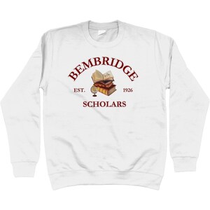 Bembridge Scholars Sweatshirt-Dark Academia Sweatshirt-The Mummy Sweatshirt-The Mummy 1999-Movie Lover Gift-Fandom Merch-Egyptologist Arctic White
