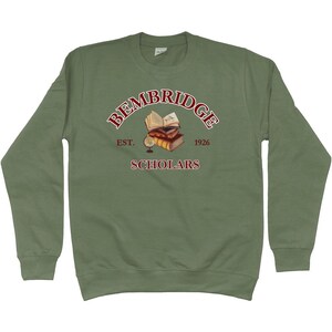 Bembridge Scholars Sweatshirt-Dark Academia Sweatshirt-The Mummy Sweatshirt-The Mummy 1999-Movie Lover Gift-Fandom Merch-Egyptologist Earthy Green