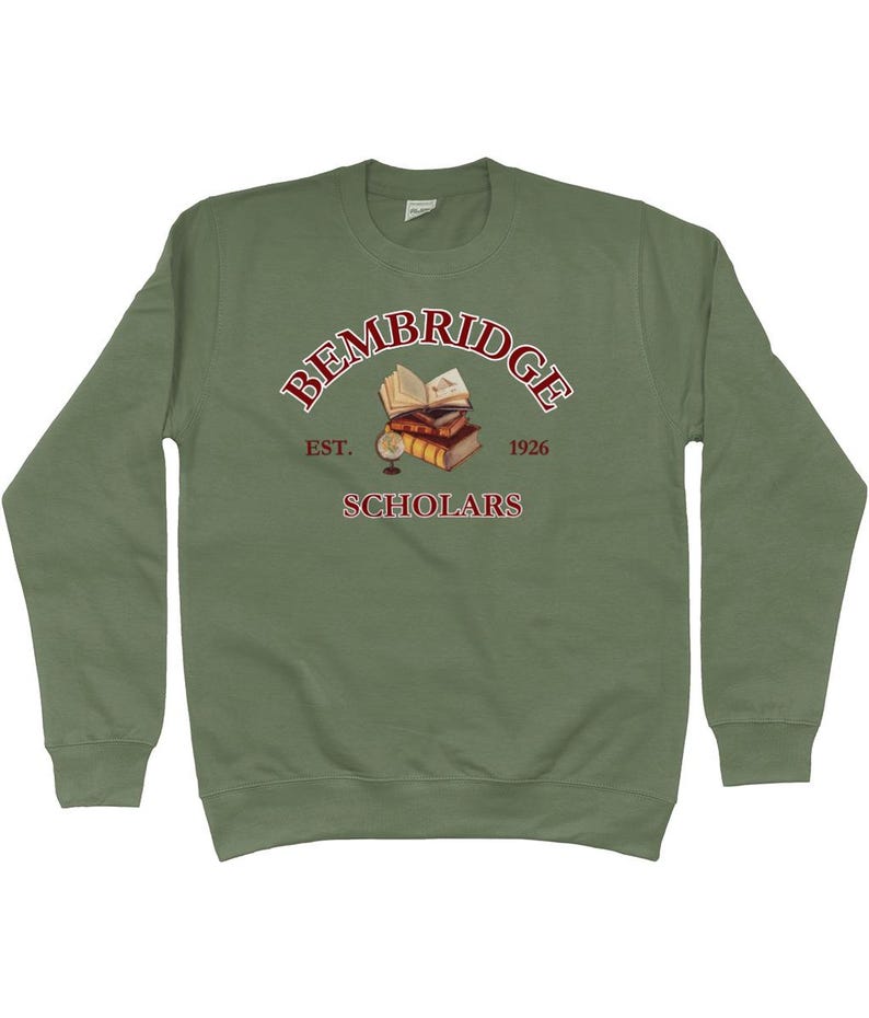 Bembridge Scholars Sweatshirt-Dark Academia Sweatshirt-The Mummy Sweatshirt-The Mummy 1999-Movie Lover Gift-Fandom Merch-Egyptologist Earthy Green