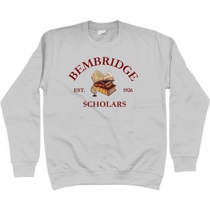 Bembridge Scholars Sweatshirt-Dark Academia Sweatshirt-The Mummy Sweatshirt-The Mummy 1999-Movie Lover Gift-Fandom Merch-Egyptologist Heather Grey