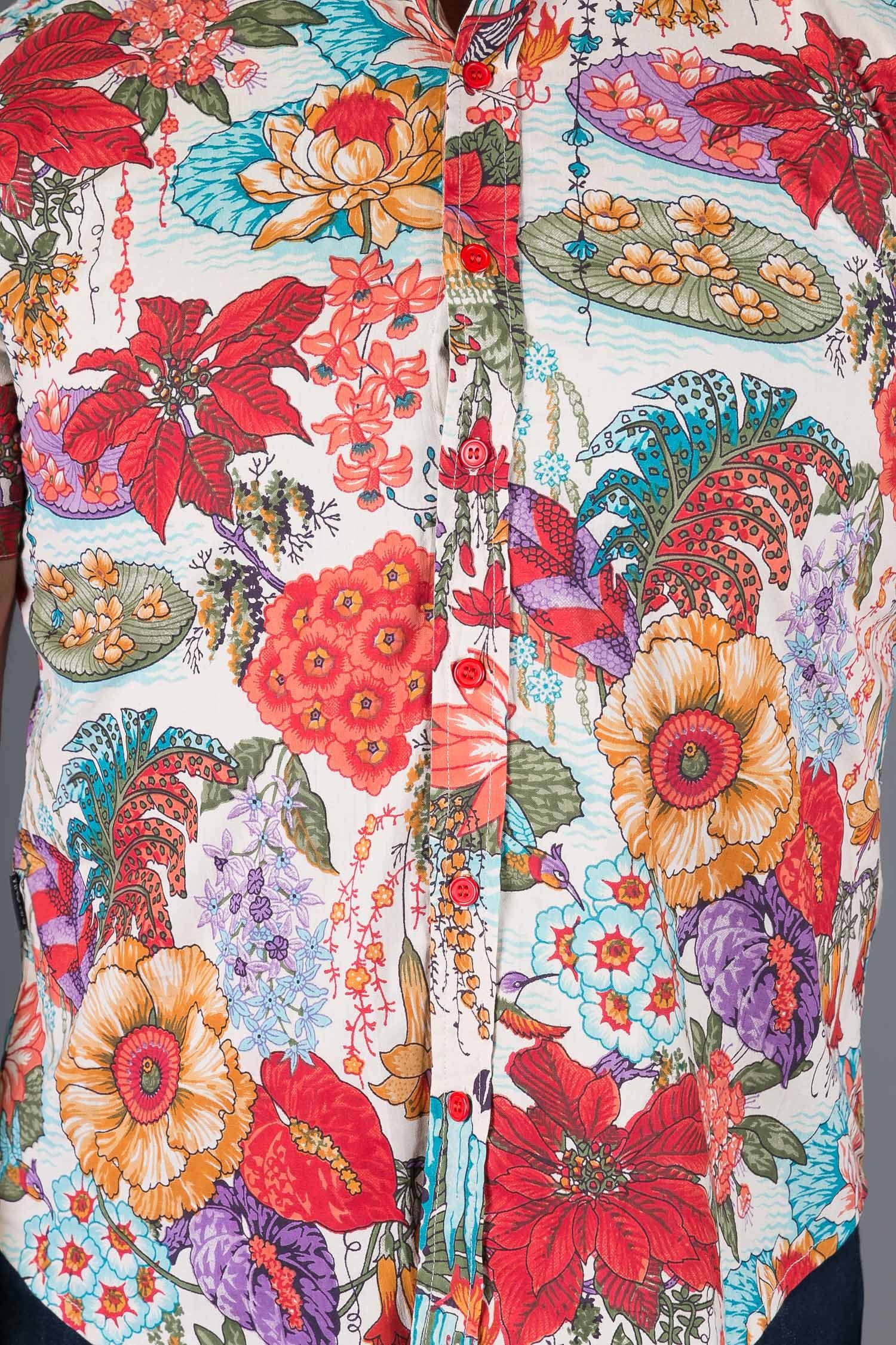 Hawaiian Shirts for Men Summer Short Sleeve Button Down Floral Shirts Tropical Holiday Big Tall Aloha Beach Shirts A-White