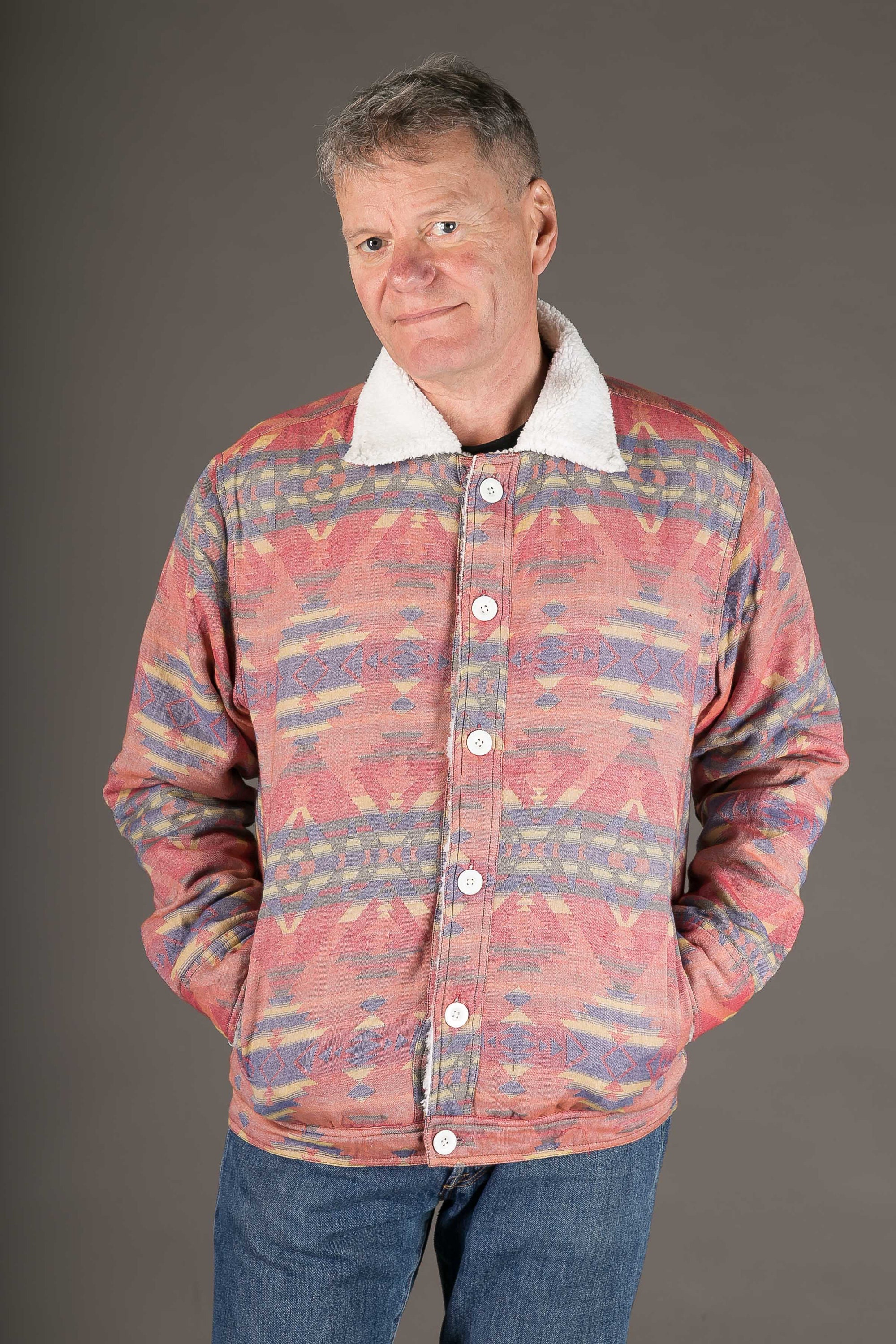 Mens aztec wool jacket Clearance