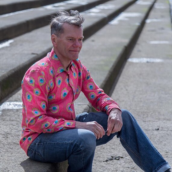 Camicia da uomo Camicia a maniche lunghe Camicia hawaiana Etsy