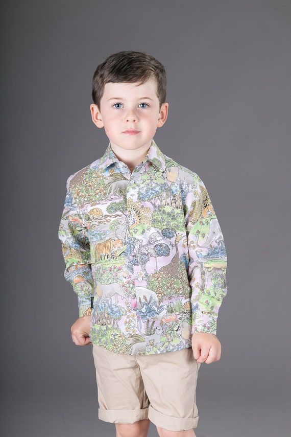 Boys Smart White Black Shirt Long Sleeve Top ages 1-6 yrs 100/% cotton