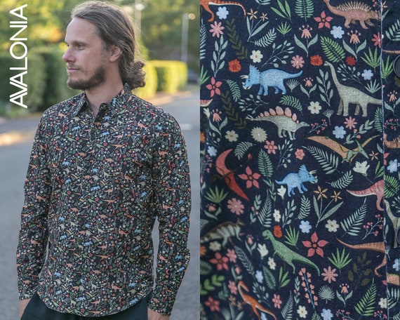 Dinosaur dress shirt hotsell