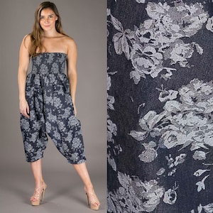 Harem pants women Cotton Harem jumpsuit floral denim pants yoga pants aladdin pants maternity clothes