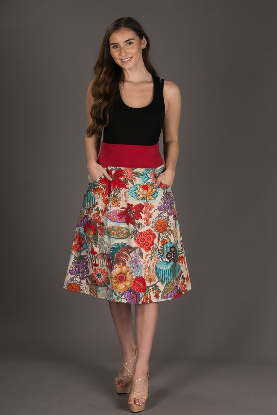 A line skirt floral hotsell