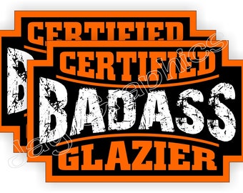 Glazier Decal American Flag USA United States Stone Glass Window Sticker VAR