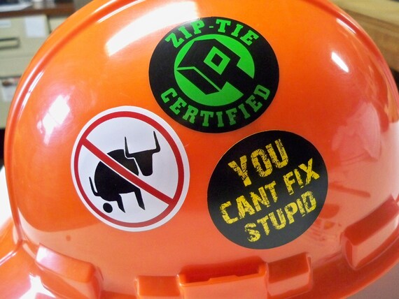 Pegatinas Divertidas Para Casco De Soldadura O Sombrero Duro - Con Diseño De Cremallera, Certificadas