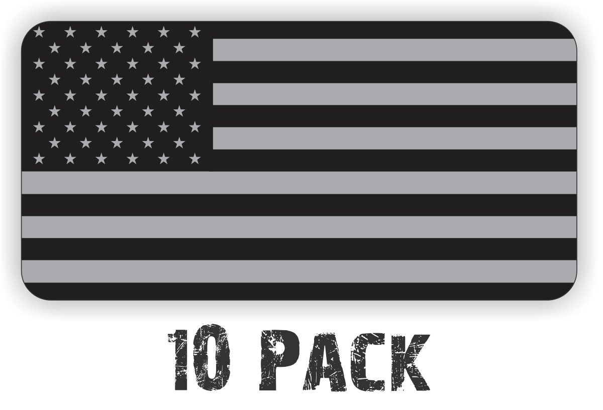 5pack Black Ops American Flags Hard Hat Decals Helmet Stickers USA Tactical Gear