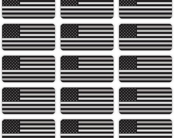 2x3 Black Ops American Flag Hard Hat Stickers | Decals Stealth USA