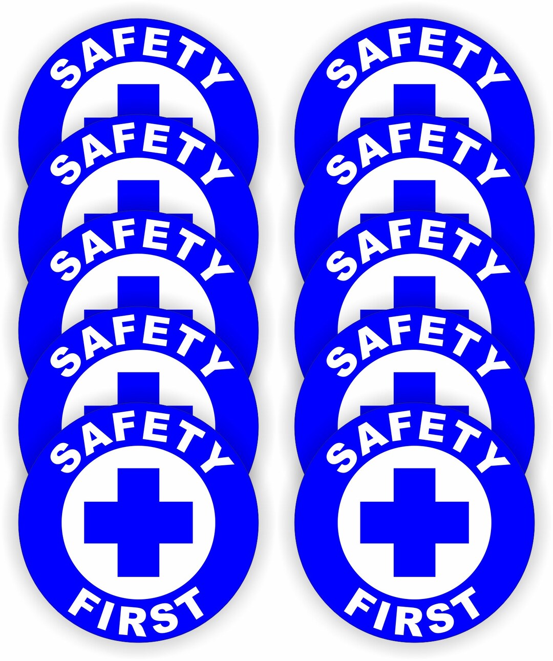 10 Pack SAFETY FIRST Vinyl Hard Hat Stickers Motorcycle Etsy