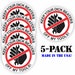 Buy 3 Pack - Funny Certified Broom Pusher Operator Hard Hat Stickers / Motorcycle Welding Helmet Toolbox Welder Decals Laborer Foreman Safety Online in India