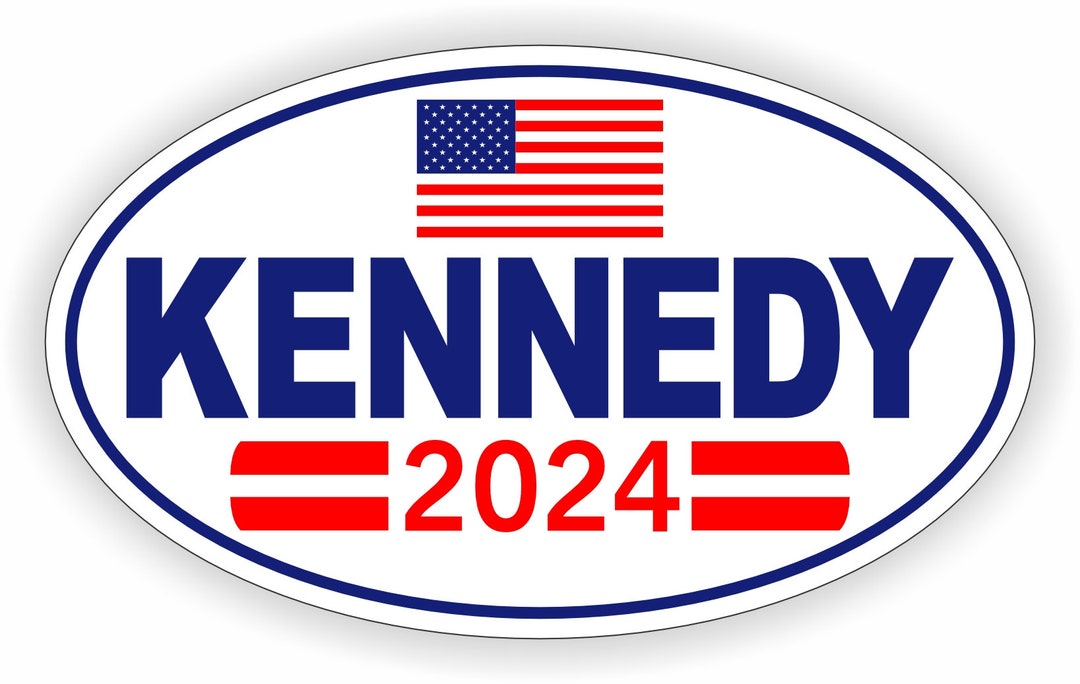KENNEDY 2024 Oval Vinyl Decal / Car Truck SUV Bumper Sticker