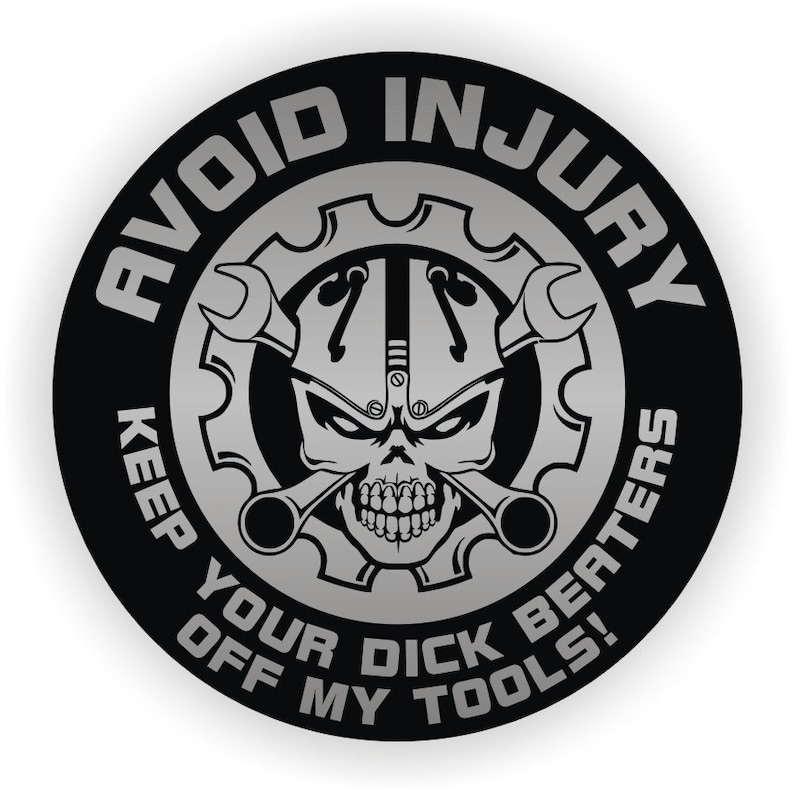 6 Adesivi Cappello Rigido Divertenti  Bandiera Americana DICK - Foto 4