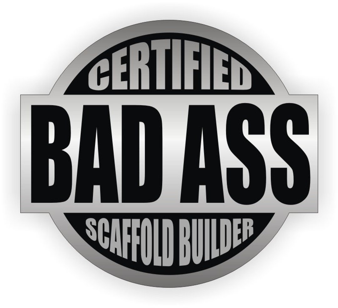 2) Badass TRUCK DRIVER Hard Hat Stickers