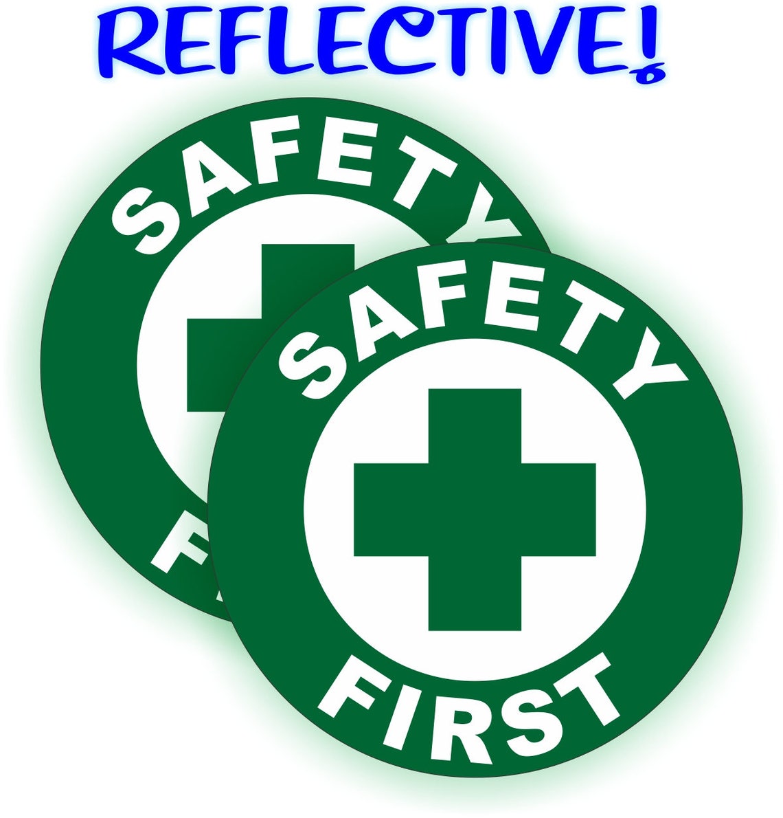 Reflective Safety First Hard Hat Stickers - Helmet Decals - Foreman Worker