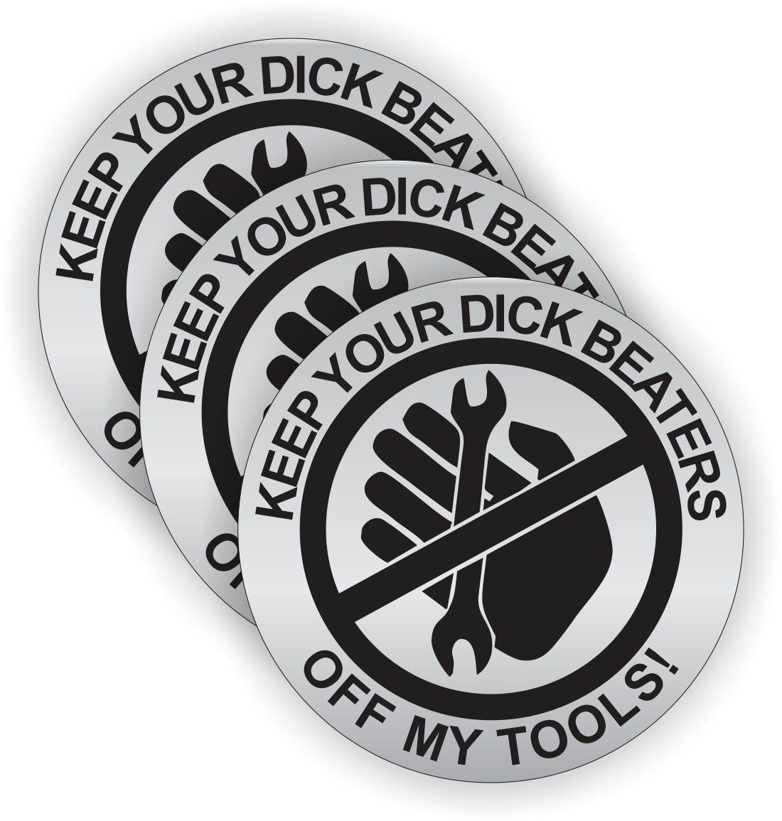 6 Adesivi Cappello Rigido Divertenti  Bandiera Americana DICK - Foto 6