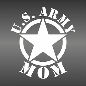 US ARMY Mom or Dad Vinyl Car Window Decal / Truck SUV Bumper Sticker ...