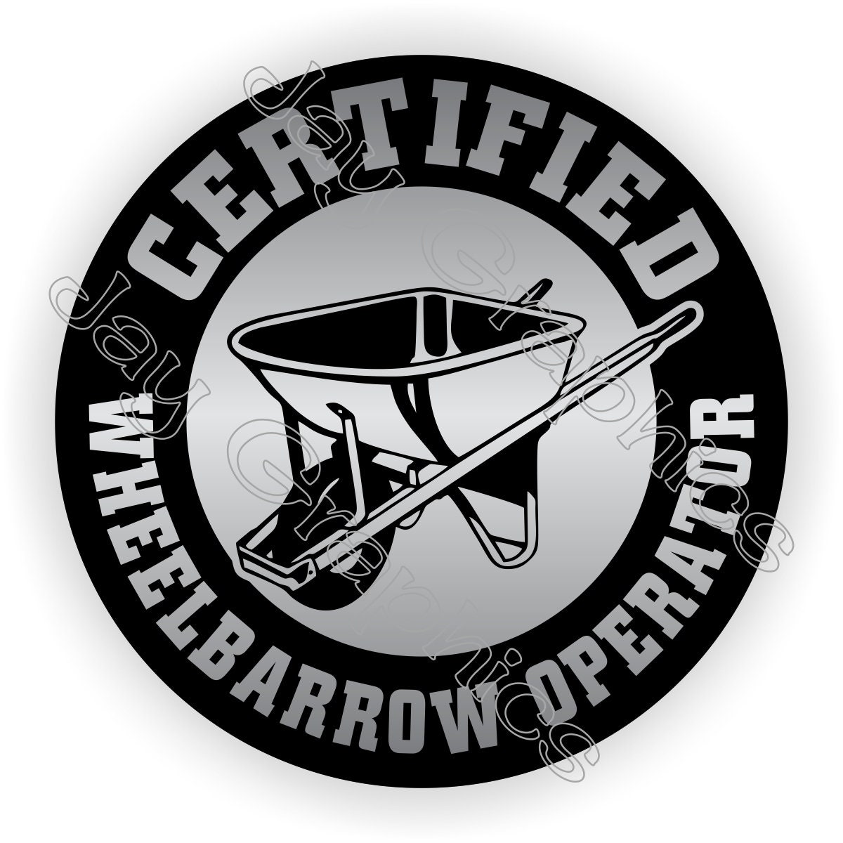 thumbnail image 2 of Certified Shovel Operator Funny Hard Hat Stickers Construction Helmet Decals 1RN- Model: 890293 2 of 9