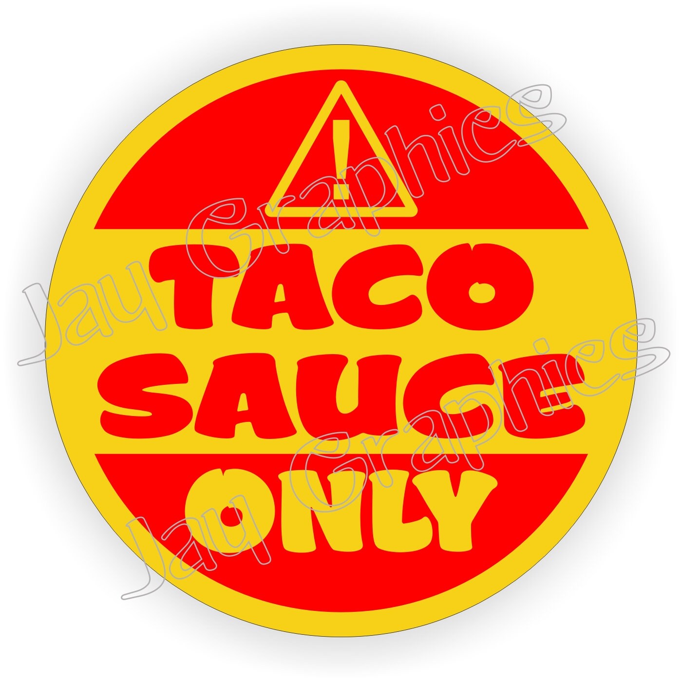 TACO SAUCE ONLY Vinyl Fuel Door Decal Sticker / Fits Etsy