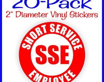 Adesivo Special Adesivi Per Casco Rigido | Confezione Da 6 | Scritte 'Dipendente Servizio Corto' | Per Sicurezza E Identificazione SSE Temp Decals - Foto 10