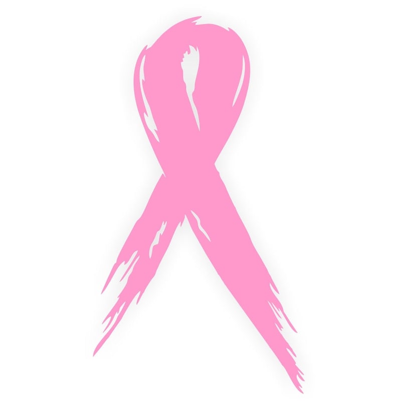 Breast Cancer Awareness Ribbon Decal Vinyl Bumper or Window - Etsy