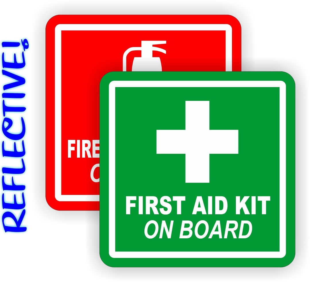 Fire Truck Decals Set Of 65mm First Aid & Fire Extinguisher Warning Decal Stickers – Self-Adhesive Vinyl, Glossy Finish Volunteer Firefighter Decal - Foto 2