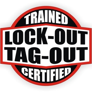 Lock-Out Tag-Out Electrician Hard Hat Sticker | Lockout Tagout Electrical Panel Box Safety Helmet  Mechanic Decal Stickers Decals