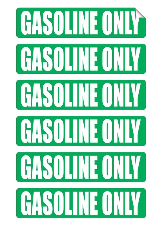 Hydraulic Oil Sticker 6 Pack Reflective Fuel Only Stickers - Hydraulic ...