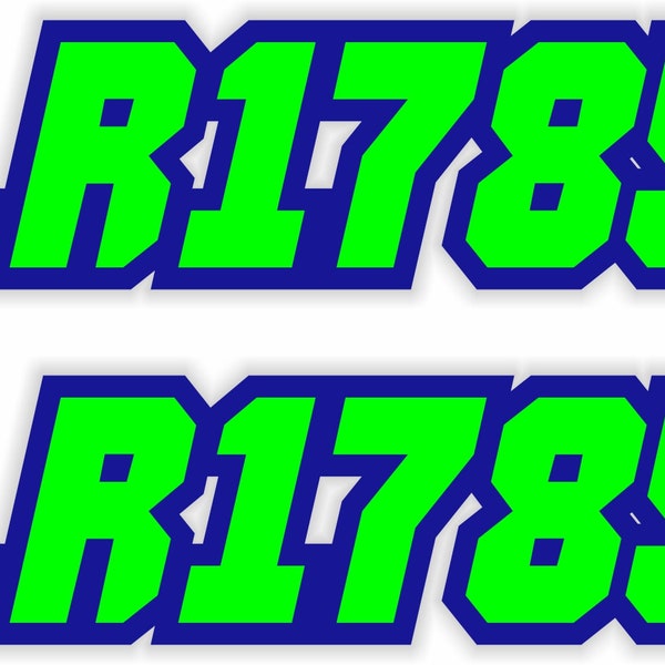 Registration Stickers Etsy