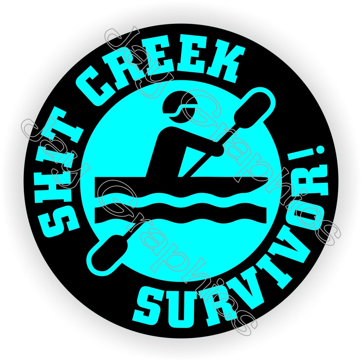 Adesivo Divertente Per Casco 'Shit Creek Survivor', Per Edili E Capisquadra - Foto 3