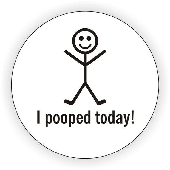 3x I Pooped Today Hard Hat Stickers \ Motorcycle Helmet Decals \ Funny Labels 