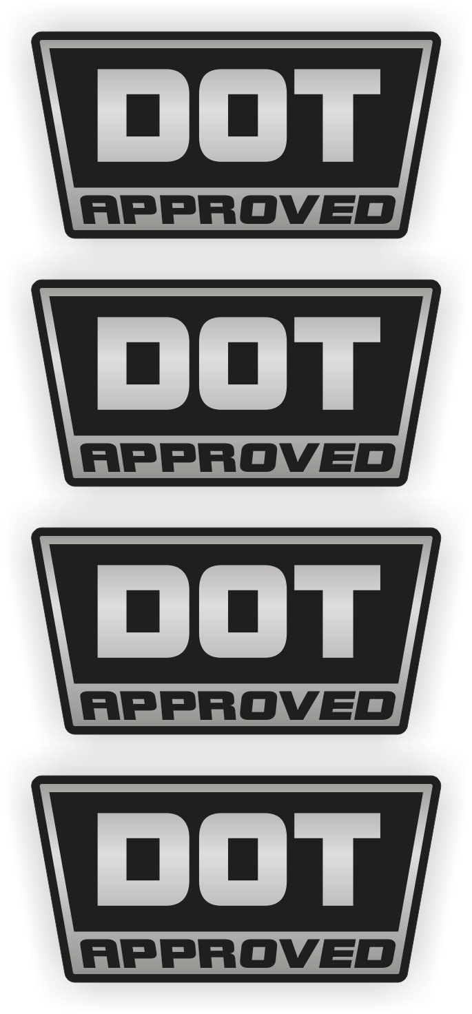 4-pack DOT Approved Helmet Stickers Motorcycle Welding - Etsy