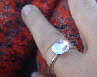 Handmade Sterling Silver Statement Ring - Adjustable