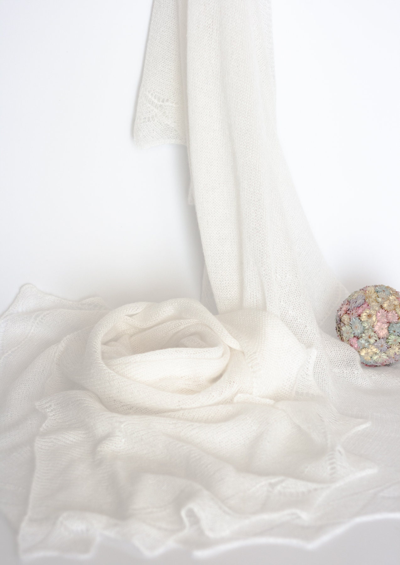 knitted bridal shawl