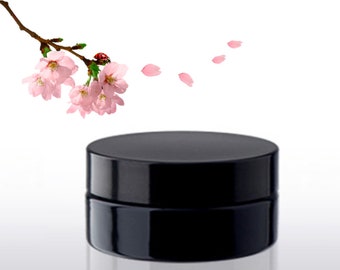 100ml black plastic jar 100g container for cosmetic cream or powder FREE SHIPPING