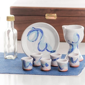 Portable Ceramic Communion Set - Blue Waters Small Group Set