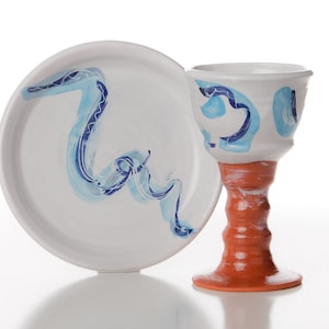 Chalice and Paten - Blue Waters